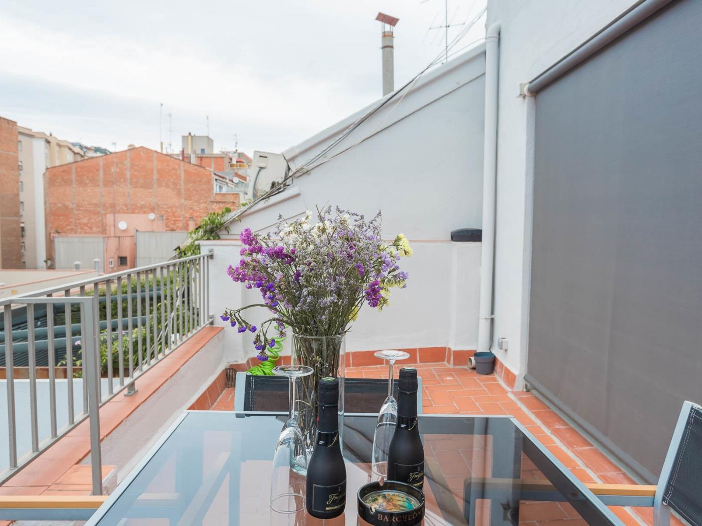 My Space Barcelona Bright just renovated attic apartment with private terraces - My Space Barcelona Apartments